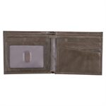 Portefeuille en Cuir Véritable Brun / With God All Things Are Possible Brown Genuine Leather Wallet - Matthew 19:26