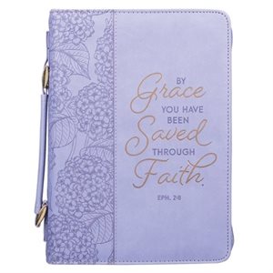 By Grace You've Been Saved Bible Cover, Large