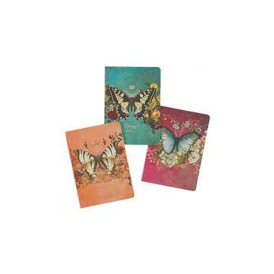 Hope Set of 3 Notebooks, Butterfly Design