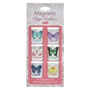 Marque-Page Magnétique / Butterfly Blessings Mini Magnetic Bookmark Set