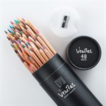 Set de 48 Crayons de Couleur Veritas / Veritas Coloring Pencils in Cylinder - Set of 48