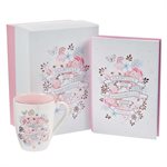 Kit Cadeau pour Femme - Tasse et Journal / Fearfully and Wonderfully Made Journal and Mug Boxed Gift Set For Women - Psalm 139:14
