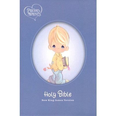 NKJV Precious Moments Small Hands Bible, Comfort Print hardcover, blue