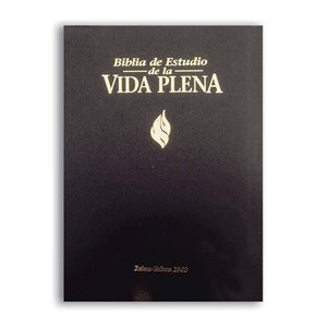 Bíblia de Estudio Vida Plena - Tela Negro (Spanish) Hardcover
