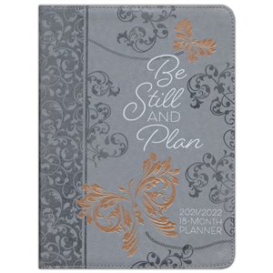 2022 Be Still and Plan 18-Month Planner with Zipper