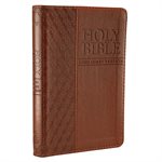 KJV Pocket Bible, Lux Leather, Brown