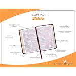 KJV Pocket Bible, Lux Leather, Brown