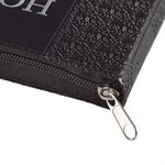 KJV Pocket Bible, Lux Leather, Zipper, Black