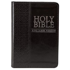 KJV Mini Pocket Bible Lux Leather, Black