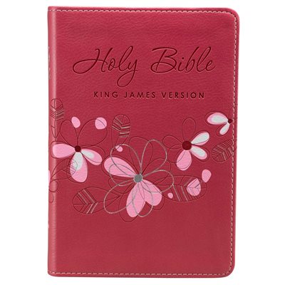 KJV Pocket Bible, Lux Leather, Pink