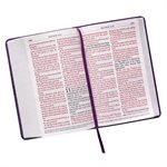 KJV Giant Print Bible, Luxleather purple