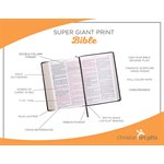 KJV Super Giant-Print Bible--imitation leather, purple