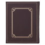 King James Version Holy Bible, Family Bible (Brown Faux Leather, w / Ribbon Markers)