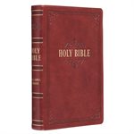 KJV Large-Print Bible--imitation leather, burgundy