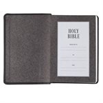 KJV Large-Print Compact Bible--imitation leather, black