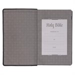 KJV Giant-Print Bible--imitation leather, black / dark gray