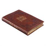 KJV Thinline Bible--imitation leather, brown
