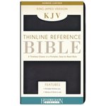 Holy Bible : King James Version, Black, Bonded Leather, Thinline Reference, End of Verse Reference Edition