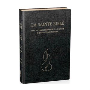 La Sainte Bible Scofield - Version Nouvelle Édition de Genève (NEG) - Avec les commentaires de C. I. Scofield et guide d’étude biblique. Couverture souple noire, tranche dorée, avec onglets