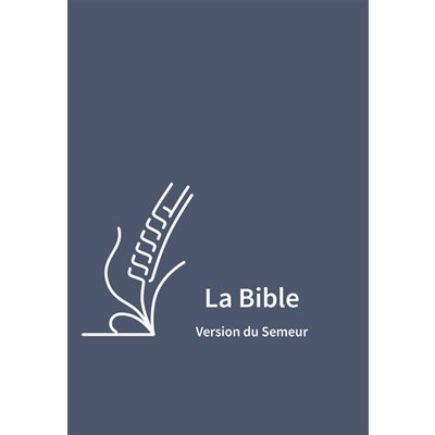 Bible, Version du Semeur 2015, Skivertex bleue, avec zip (fermeture à glissière) 
