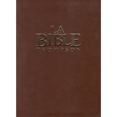 La Bible d’étude Thompson luxe, Version Colombe - Couverture souple marron et tranche dorée