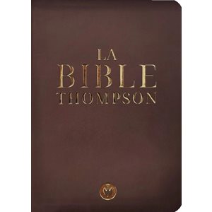 La Bible d’étude Thompson luxe, Version Colombe - Couverture souple marron et tranche dorée